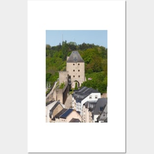 Luxembourg; City; Goal; city gate; casemates; Fortress; Dinselpuert Posters and Art